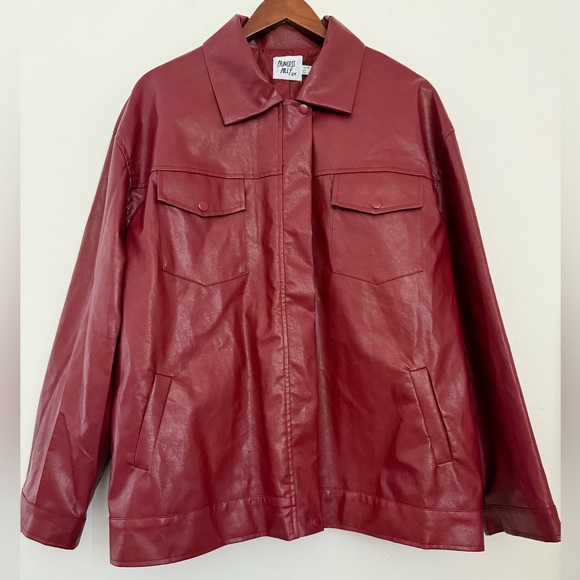 Princess Polly Callie Oversize Faux Leather Jacket - Picture 4 of 8